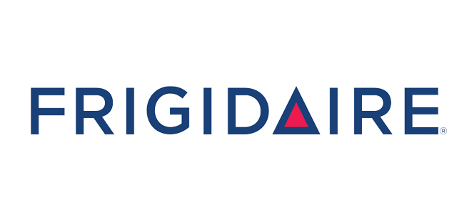 frigidaire-img Frigidaire logo with a blue font and a red triangle replacing the letter "A" on a light background.